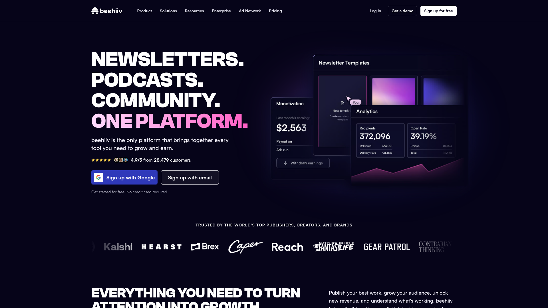 Beehiiv screenshot