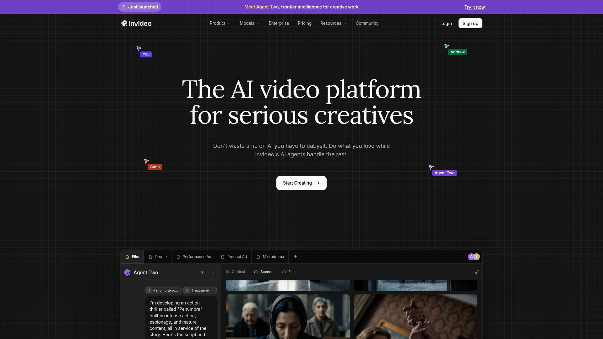 Invideo screenshot