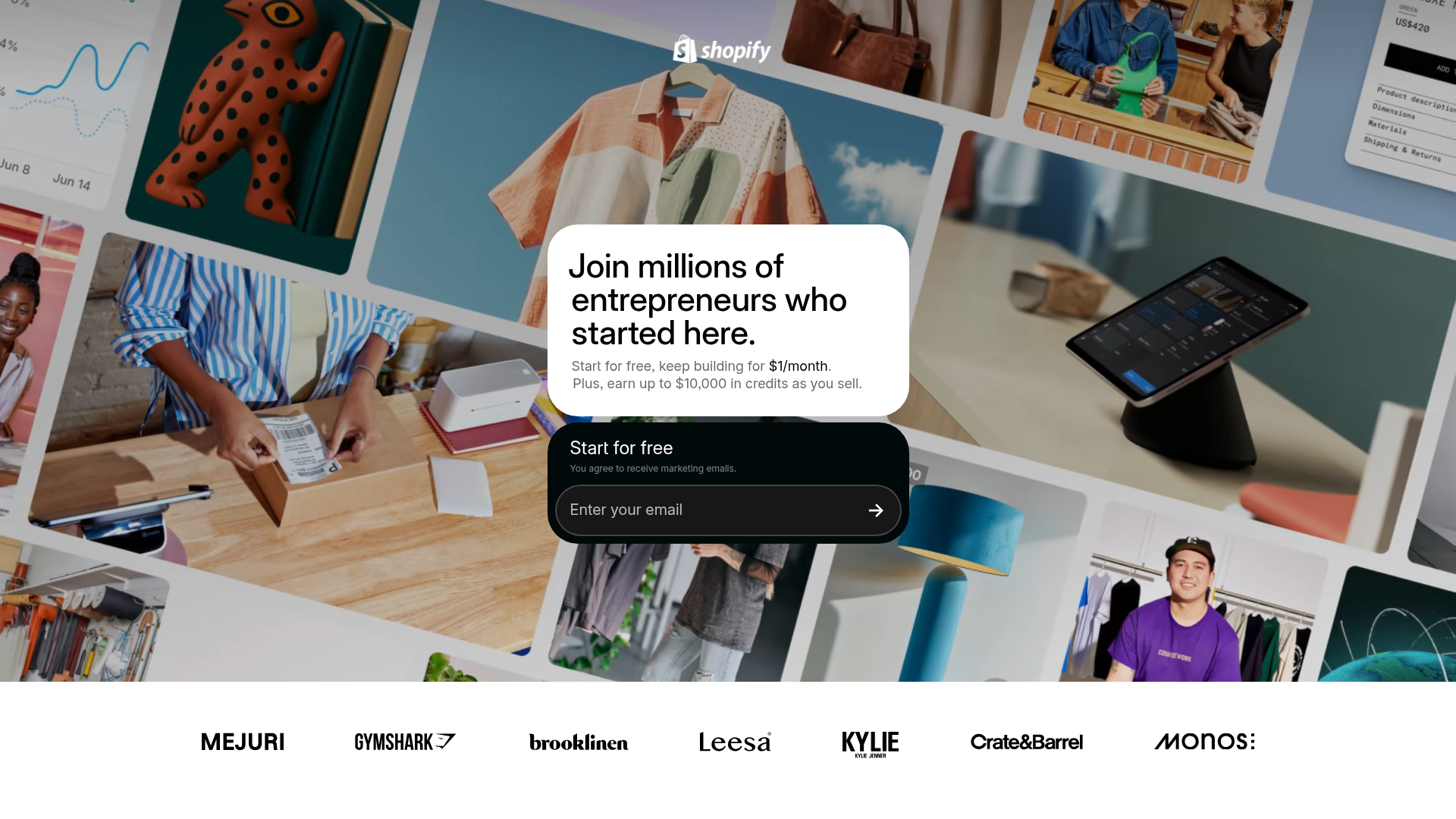 Shopify screenshot