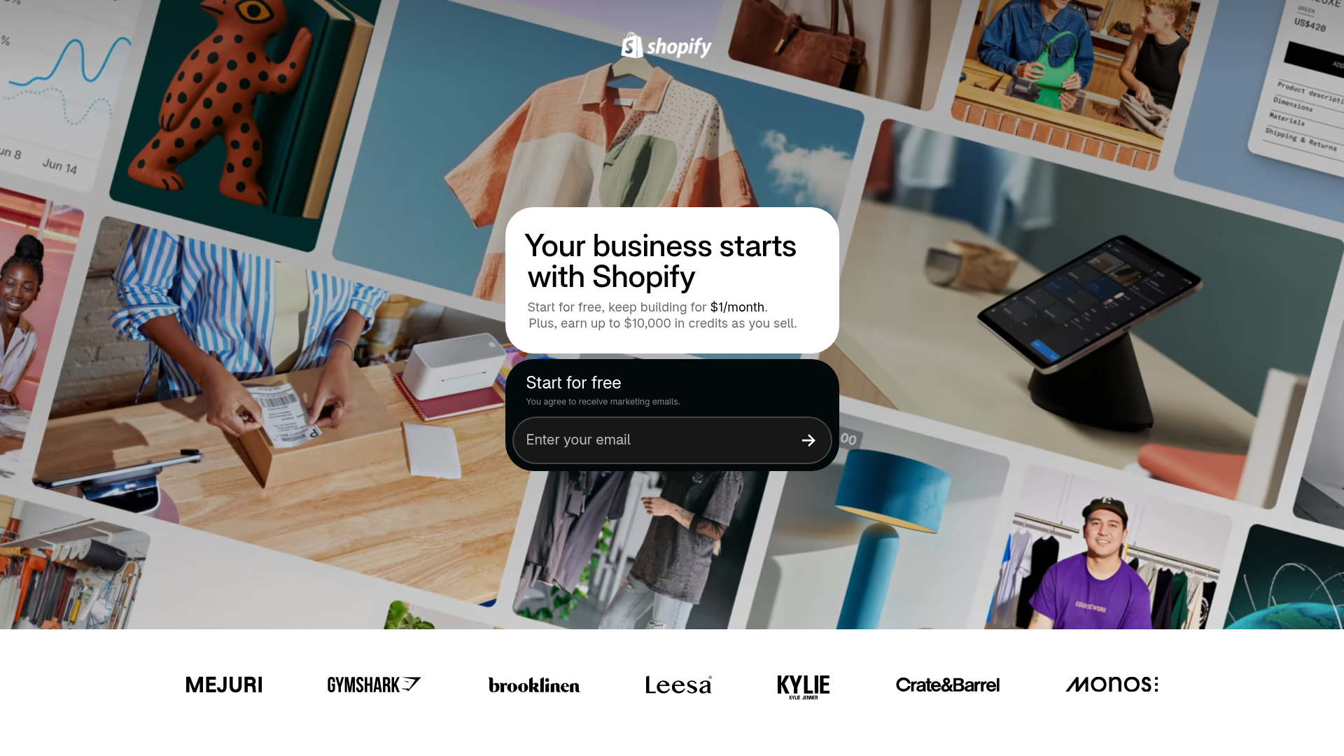 Shopify screenshot