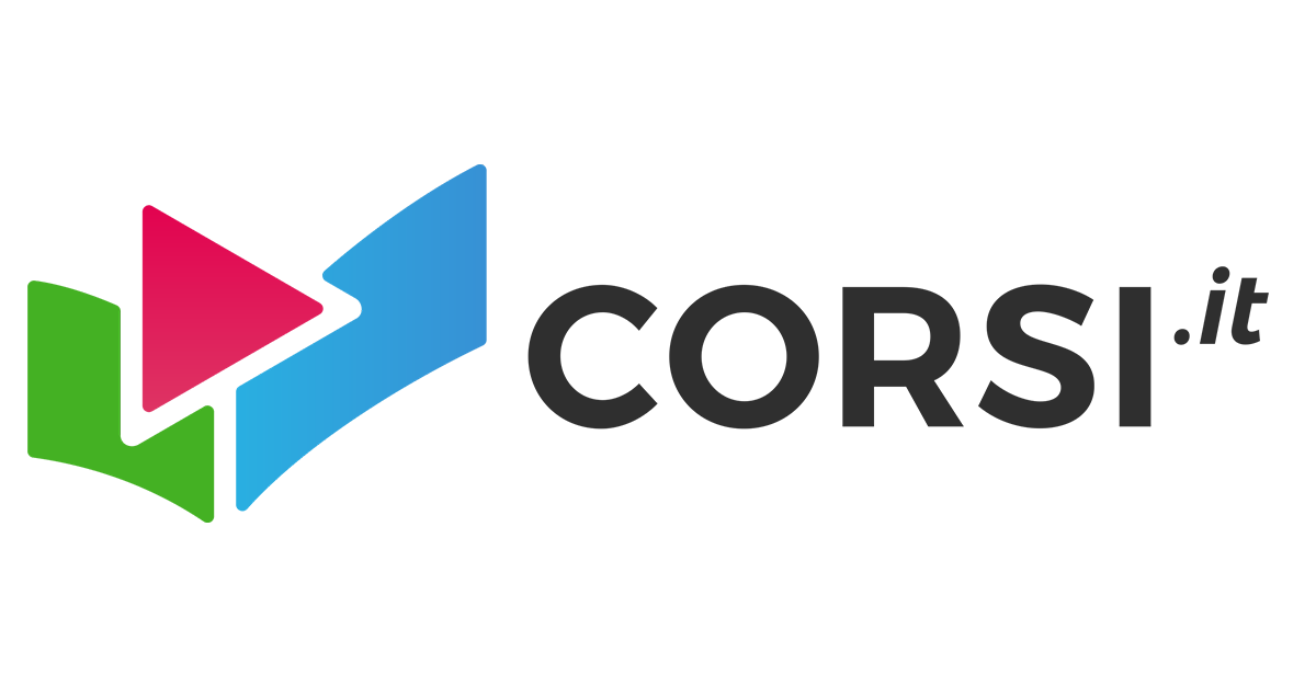 An interface showing the Corsi.it platform with a course on Craniosacral Massage.